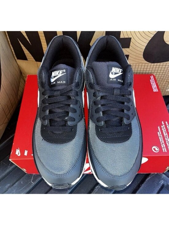 NEW Nike Air Max 90 Iron Grey Black White Anthracite CN8490-002 Size 15 main image 4